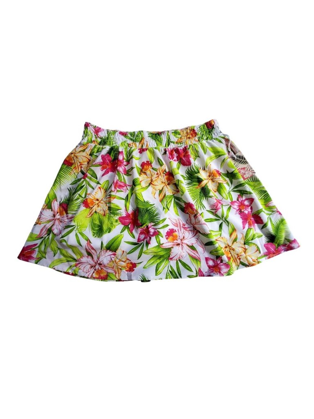 Tommy Bahama Womens Everyday Active Tropical Floral Elastic Waist Skirt Size M
